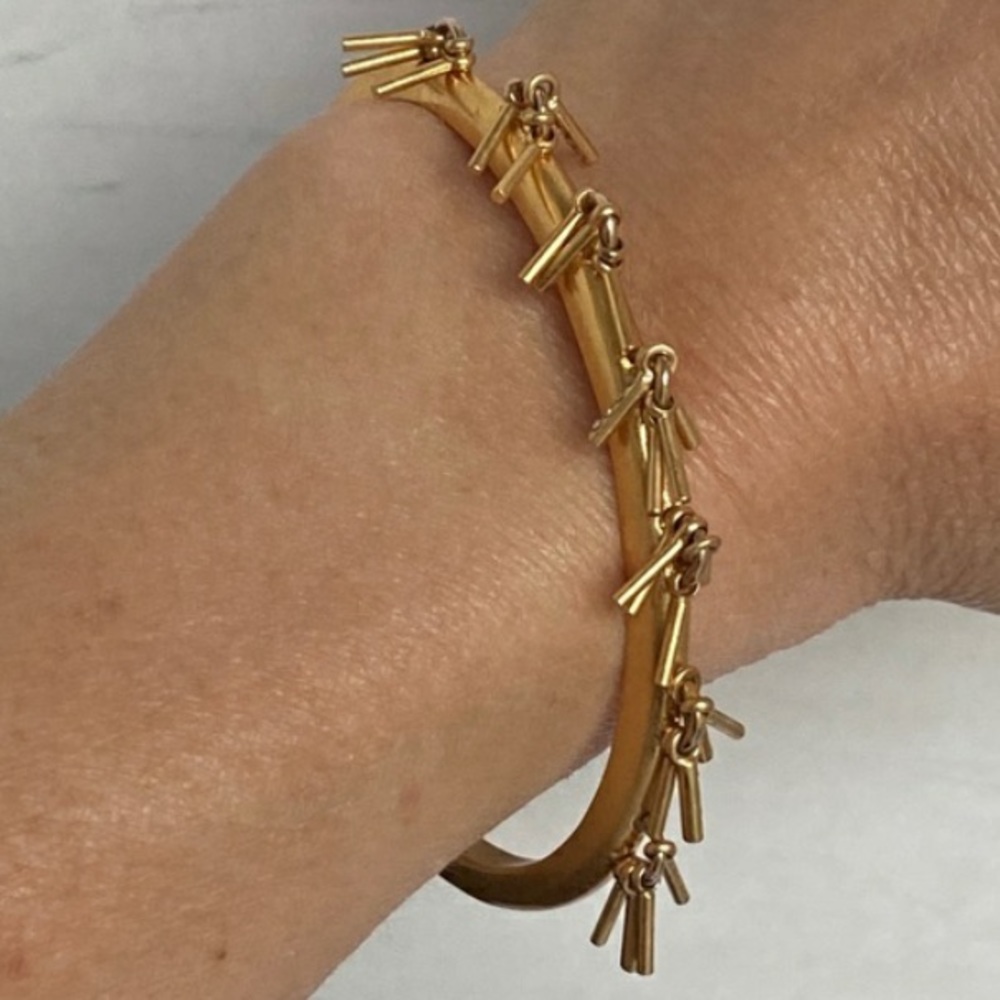 RARE Madewell Gold Cuff Bangle Bracelet